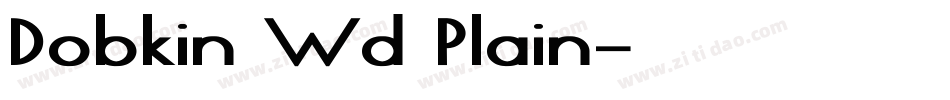 Dobkin Wd Plain字体转换